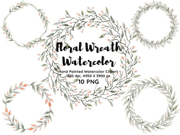 Beautiful Watercolor Wreath Designs