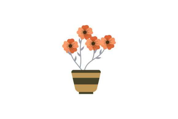 Floral Pot Decoration Illustrations: Your Digital Garden for Creative Projects