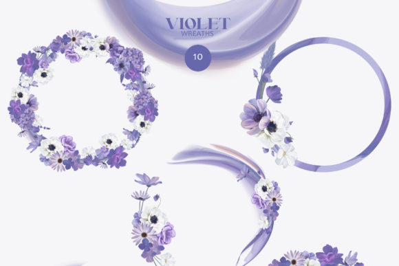 Purple Floral Wreaths: Elevating Design with Elegance