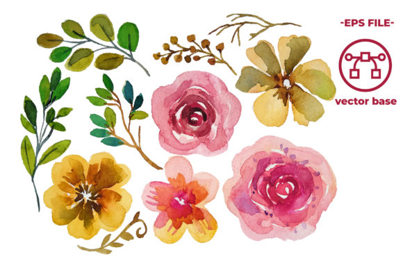 The Art of Classic Floral Watercolor Elements