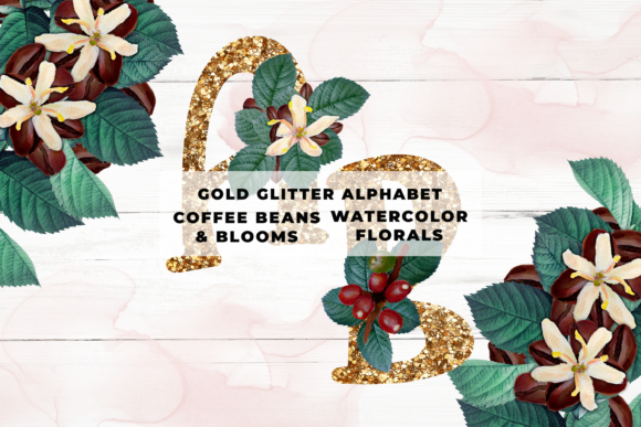 The Art of Decoration: Integrating the Gold Glitter Coffee Floral Alphabet into Creative Workflows
