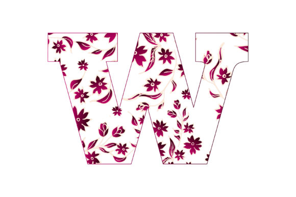 The Colorful Floral Alphabet W: From Digital Asset to Physical Design