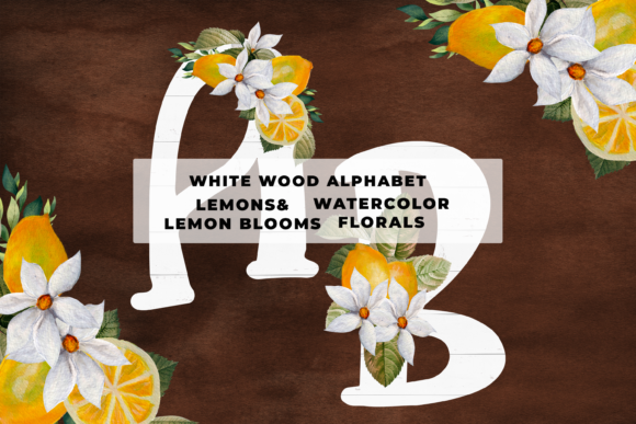 The Elegant White Wood Floral Alphabet Collection