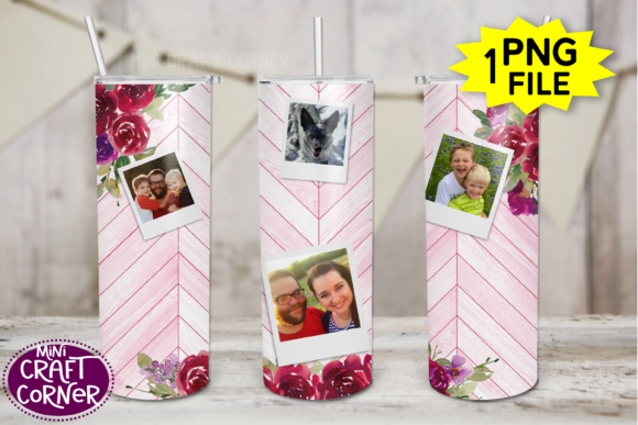 The Sublimation Floral Wooden Photo Tumbler: Where Personalization Meets Craft